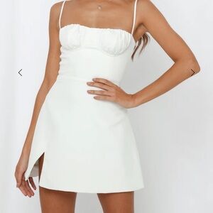 Elegant White Mini Dress